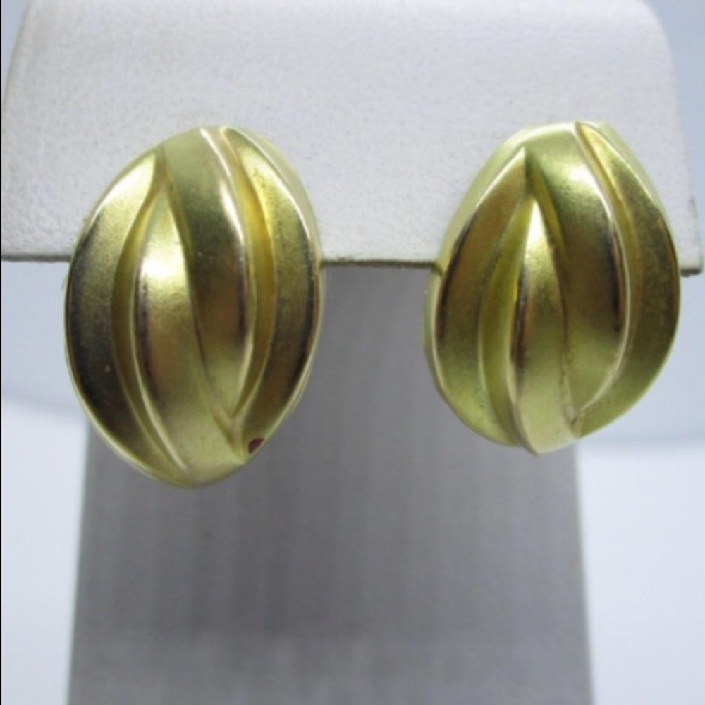 Preloved 14K Brushed Earrings